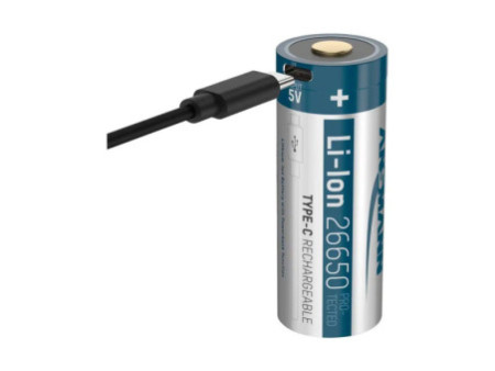 ANSMANN Lampe de poche LED Pro 3000R, 3.200 lumen, noir