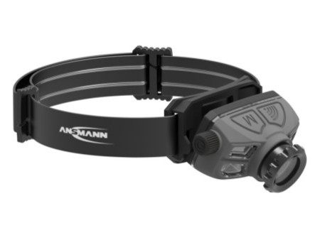 ANSMANN Lampe frontale LED à capteur HD450FRS, 450 lumen