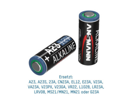 ANSMANN Pile alcaline A23/LR23, 12 V, en lot de 8