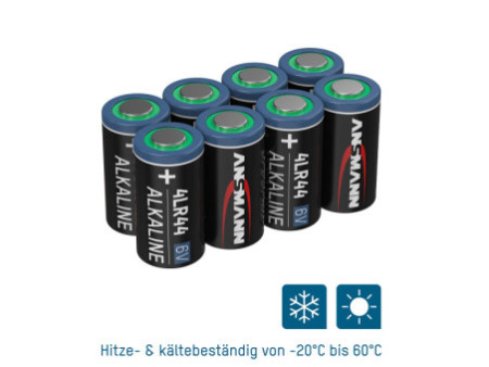 ANSMANN Pile alcaline 4LR44, 6 V, en lot de 8