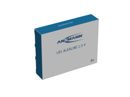ANSMANN Pile alcaline LR1, 1,5 V, en lot de 8