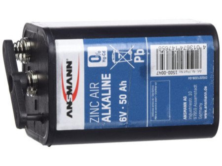 ANSMANN Pile alcaline zinc-air 4R25, 6 volts