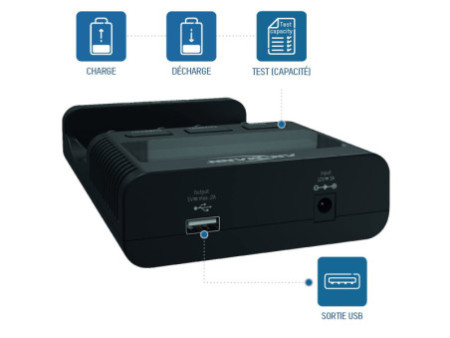 ANSMANN Chargeur universel Powerline 4 Ultra, noir