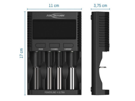 ANSMANN Chargeur universel Powerline 4 Ultra, noir