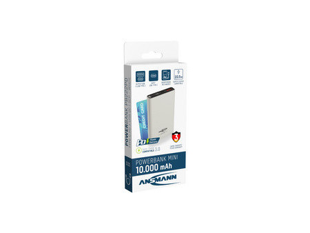 ANSMANN Powerbank PB222PD, 10.000 mAh, blanc