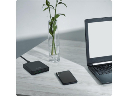 ANSMANN Chargeur USB de bureau DC465PD, noir