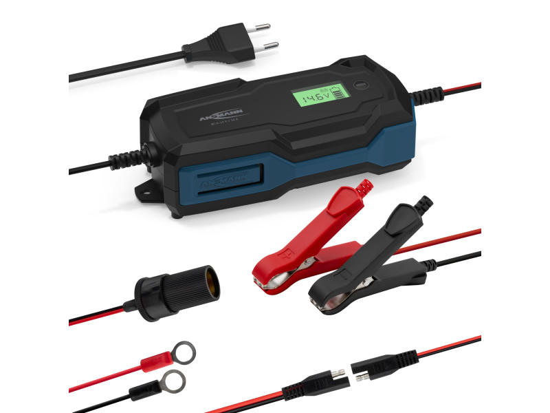 ANSMANN Chargeur de batterie BC, 6-12V/10A, noir/bleu