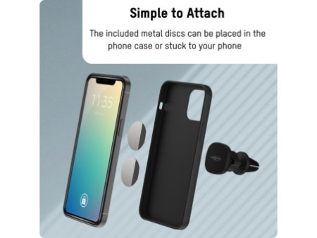 ANSMANN Support magnétique de smartphone pour voiture, noir