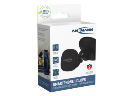 ANSMANN Support magnétique de smartphone pour voiture, noir