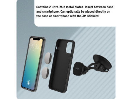 ANSMANN Support magnétique de smartphone pour voiture, noir