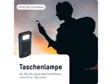 ANSMANN Powerbank PB212W, solaire, 10.000 mAh