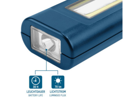 ANSMANN Lampe d'atelier à LED WL450R slim, bleu/noir