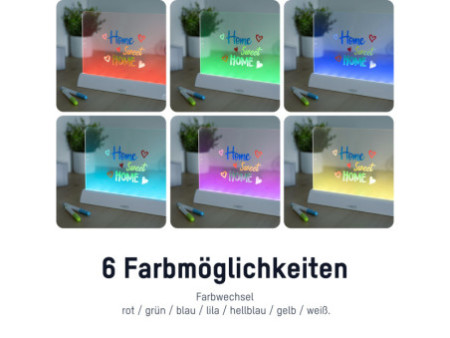 ANSMANN Tableau LED à décorer, blanc
