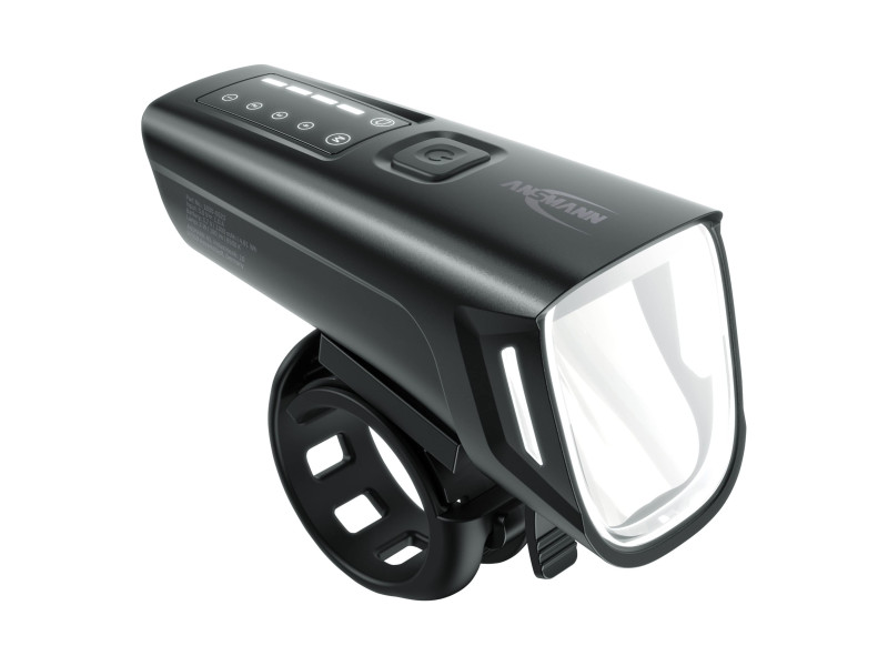 ANSMANN Feu avant LED pour vélo, 100 lux, noir