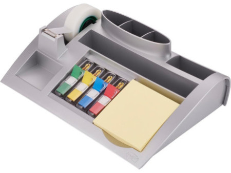 Post-it Organiseur de bureau, argent, équipé