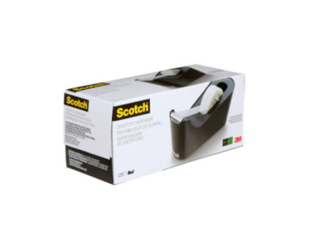 3M Scotch Dévidoir de bureau C18, avec ruban adhésif, noir