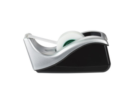 3M Scotch Dévidoir de bureau C60, rabattable, noir / argent
