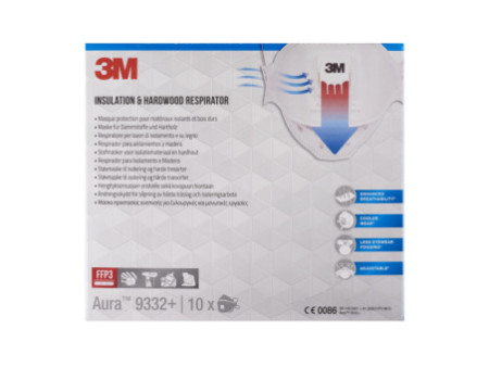 3M masque de protection respiratoire 9332 - confort,