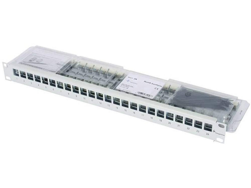 Telegärtner Support de module 19' avec 24 ports AMJ-S, T568A