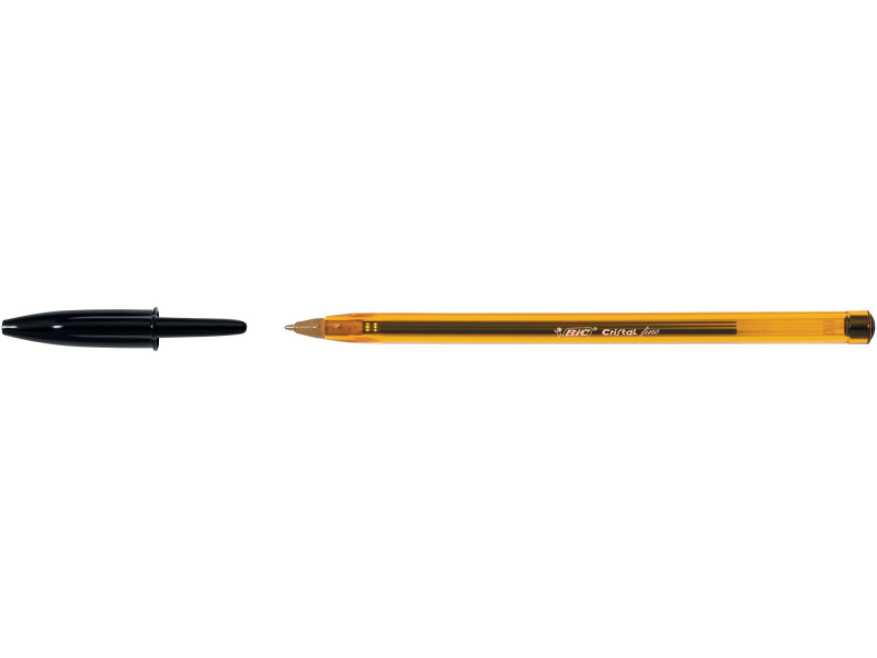 BIC Stylo à bille Cristal Fine, noir
