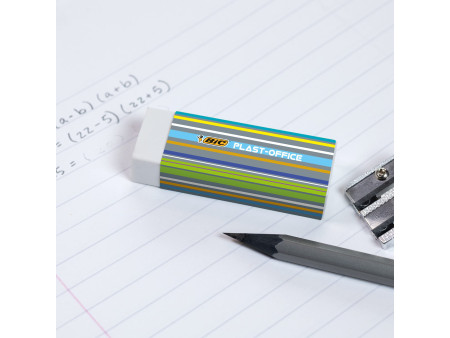 BIC Gomme en plastique Plast-Office, présentoir de table