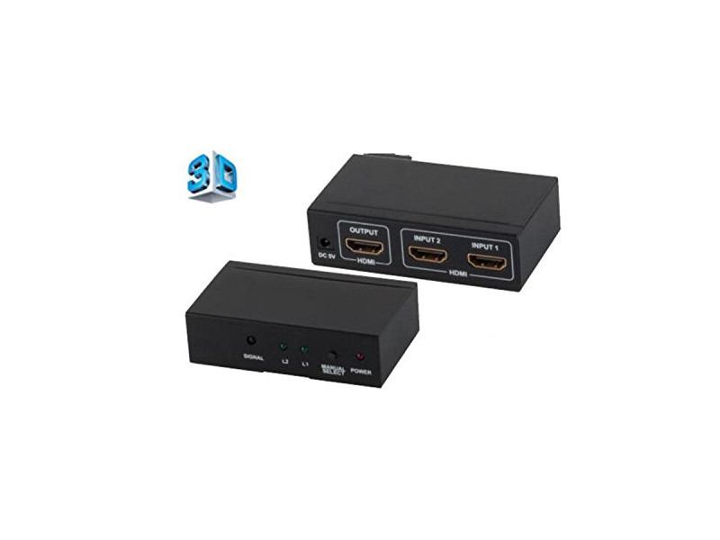 shiverpeaks PROFESSIONAL Switch HDMI, 2 entrées, 1 sortie