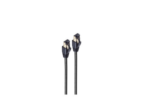 shiverpeaks BASIC-S Câble patch, Cat. 8, F/FTP, 1,5 m, noir