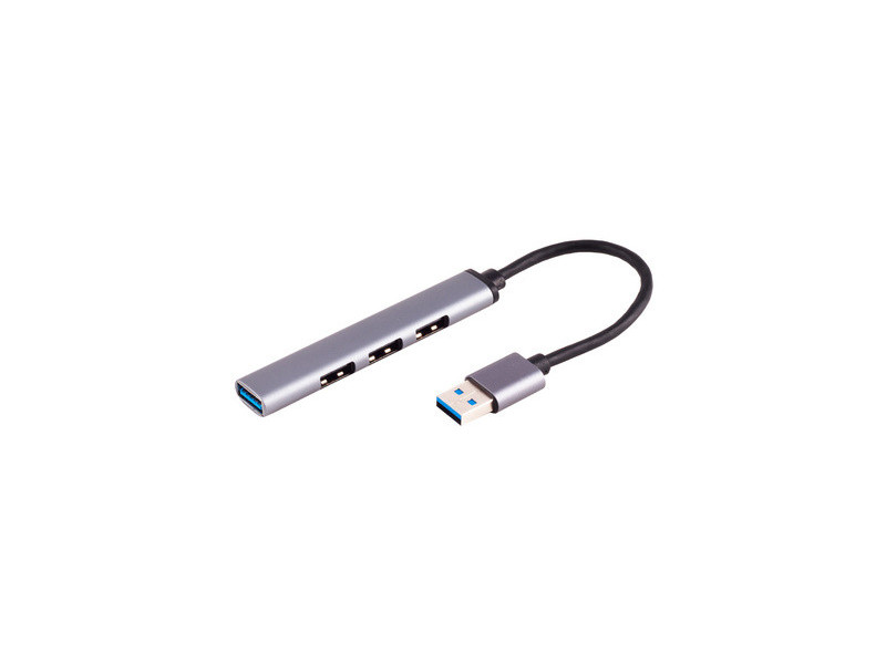 shiverpeaks Hub BASIC-S USB-A 3.0, 4 connexions, ALU, mince
