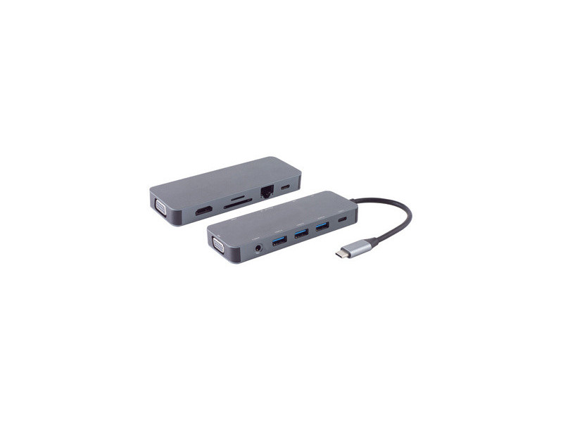 shiverpeaks Station d'accueil 11en1 BASIC-S - USB-C mâle