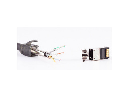 FLEXLINE Fiche RJ45 pour câble rond, cat.5-6A, blindé