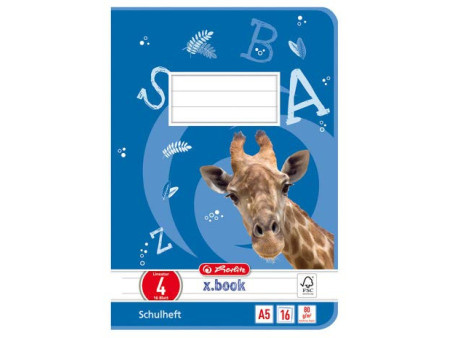 herlitz Cahier scolaire x.book, A5, linéature 4