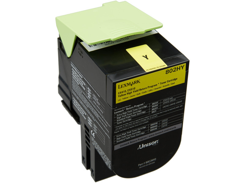 LEXMARK Toner rechargé pour LEXMARK CX410, jaune, HC