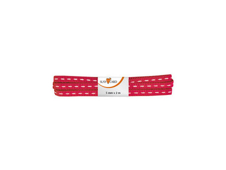 SUSY CARD Ruban cadeau 'ruban à points', 15 mm x 2 m, rose