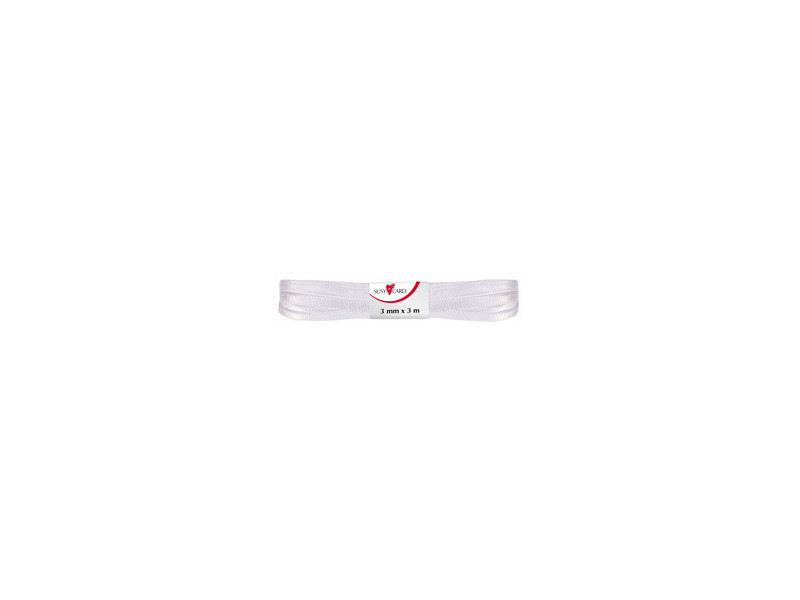SUSY CARD Ruban cadeau 'double satin', 3 mm x 3 m, bleu