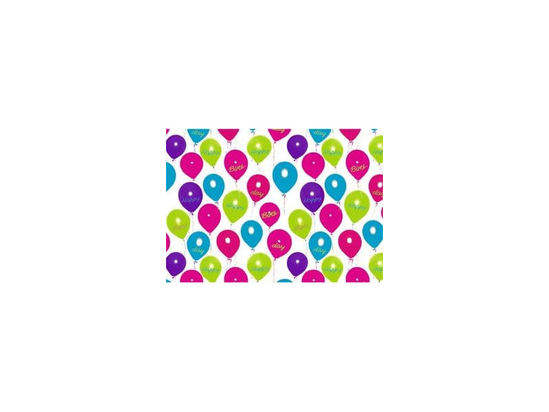 SUSY CARD Papier cadeau 'Happy Balloons', sur rouleau