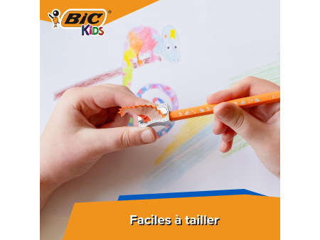 BIC KIDS Crayons de couleur aquarellables Aquacouleur, étui