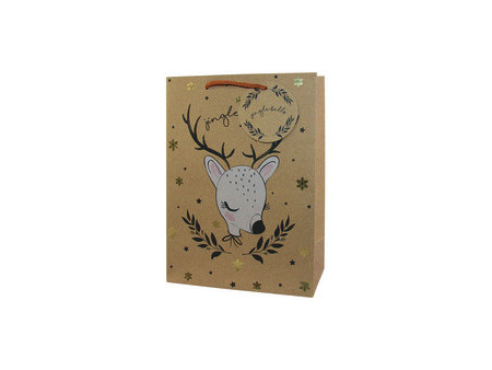 CACTUS Sac cadeau de Noël 'Cerf', moyen