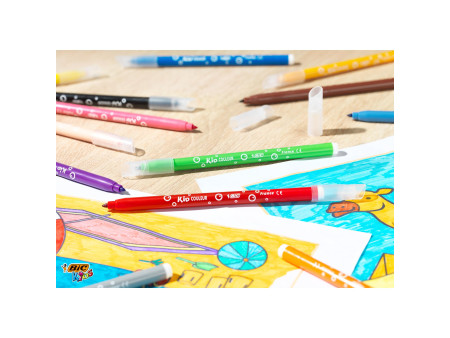 BIC KIDS Feutre Kid Couleur medium, étui en carton de 18