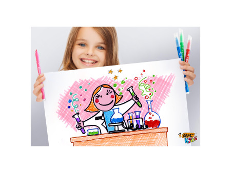 BIC KIDS Feutre Kid Couleur medium, étui en carton de 18