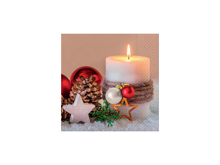 CACTUS Serviette à motif de Noël 'Étoiles'