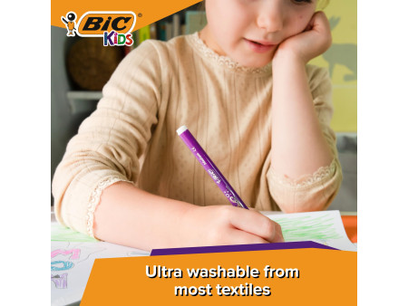 BIC KIDS Feutre Kid Couleur medium, étui en carton de 24