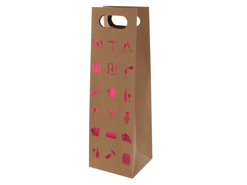 SUSY CARD Sac cadeau pour bouteille 'Wine red, 1 bouteille