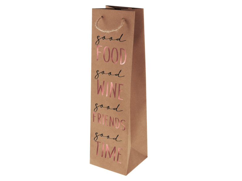 SUSY CARD Sac cadeau pour bouteille 'Good Wine'