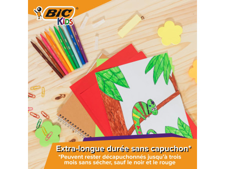 BIC KIDS Feutre Kid Couleur medium, garniture de 144