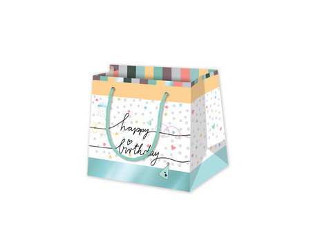 SUSY CARD Sac cadeau 'Happy Eco B-day Cake', moyen