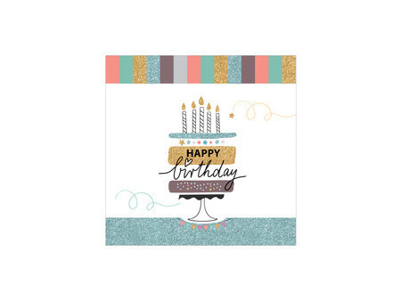 SUSY CARD Carte d'anniversaire 'Happy Eco B-day Cake'