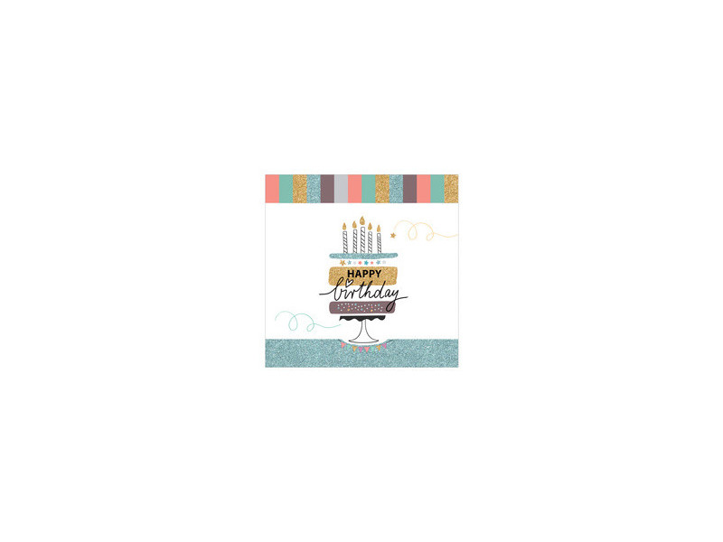 SUSY CARD Carte d'anniversaire 'Happy Eco B-day Cake'