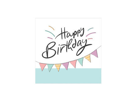 SUSY CARD Carte d'anniversaire 'Happy Eco B-day Garland'
