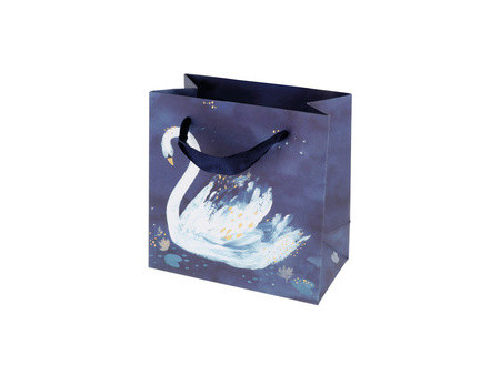 SUSY CARD Sac cadeau 'Swan lake dark blue'