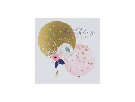 SUSY CARD Carte d'anniversaire 'Swan lake flowers'